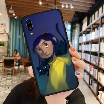 Coraline meitene Phone Gadījumā Xiaomi Redmi 4. Piezīme 4x 5 6 7 8 pro S2 PLUS 6A PRO