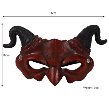 Cospty Tušas Para Diwali Masker Carnaval Dēmons Maske Lateksa Crossdresser Šausmu Monster Voldemorts Velna Maska