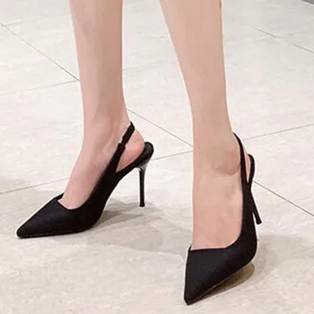 COVOYYAR Sieviete Norādīja Toe Sandales augstpapēžu kurpes Sieviešu BasicOffice Elegants Tievu Papēdi Dāmas Kurpes Sūkņi Ir 2021. Modes WHH257