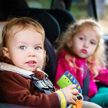 Cute Baby Auto Mirgošanas Taustiņu Mazulis Izglītības Rotaļu Mūzikas Taustiņš Bērnu Krāsains Flash Skaņas un Gaismas Izlikties, Rotaļlietas Keychain 10 Dziesmas