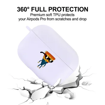 Cute Karikatūra Pica Siksniņa Soft Case For Apple Airpods Pro Būtiska Gaisa Pākstis, 3 Pro Gadījumā Aizsardzības Attiecas Uz Gadījumiem, Gaisa Pod 3