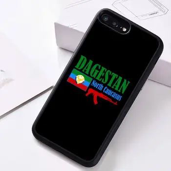 Dagestānas Valsts Karoga Telefonu Gadījumā Gumijas iPhone 12 pro max mini 11 pro XS MAX 8 7 6 6S Plus X 5S SE 2020. GADAM XR gadījumā