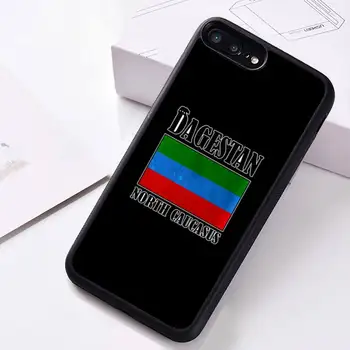 Dagestānas Valsts Karoga Telefonu Gadījumā Gumijas iPhone 12 pro max mini 11 pro XS MAX 8 7 6 6S Plus X 5S SE 2020. GADAM XR gadījumā