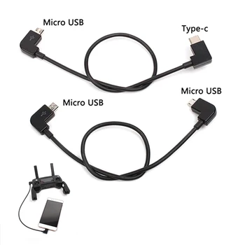 Datu Kabelis DJI Dzirksteles/MAVIC Pro/Air 1Mavic 2 /Mini Kontroles Micro USB uz Apgaismojums/C Tips/Micro līnija xiaomi