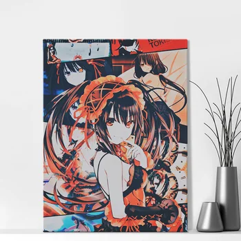 Datums Dzīvot Kurumi Anime Kolāža Estētisko Audekla Apgleznošana Sienu Mākslas Izdrukas, Plakāti Attēlus Dzīves Telpu Dekorēšana Mājas Dekoru