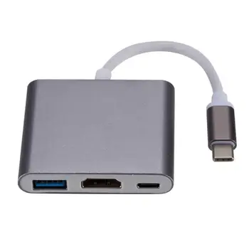 Daudzfunkcionāls Konversijas Kabeli USB 3.1 Tipa C PD Datu HDMI-Saderīgam Docking Staciju, Piezīmjdatori Mobilie Telefoni Planšetdatori