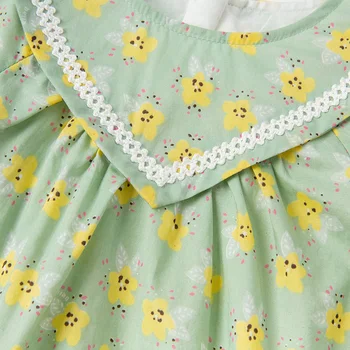 DBM17176 dave bella pavasarī baby meitenes cute ziedu drukāt apģērbu komplekti bērnu modes garām piedurknēm komplekti bērniem 2 gab uzvalks