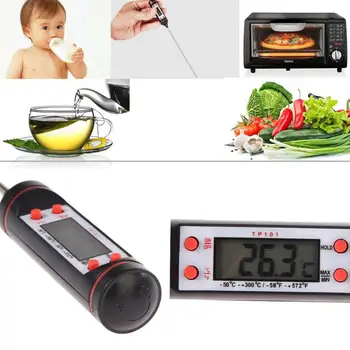 Digitālie Virtuves Termometru, BBQ Elektronisko Ēdienu Zondes Gaļa, Ūdens, Piens, Gaļas Termometrs Virtuves Rīki