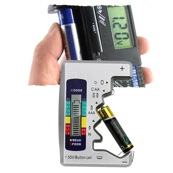 Digitālā Akumulatoru Testeris Pārbaudītājs Akumulatora Jaudu un Testeris C D 9V AA AAA 1,5 V Litija Bateriju Barošanas Mērinstrumenta