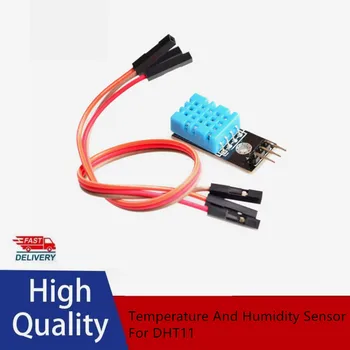Digitālā Temperatūras Un Mitruma Sensoru, Temperatūras Un Relatīvā Mitruma Sensors DHT11 Modulis Ar Kabeli Arduino Diy Komplektu