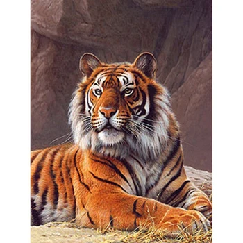 Dimanta Krāsošana Pilnu Kvadrātveida/Apaļā Karalis Meža Mandžūrijas Tiger 5D Daimond Gleznu Izšūšana Mozaīkas Kristālu Urbis