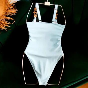 Dimanta Peldkostīms Lēkt Tērpi Sievietēm Cyan Viens Gabals Peldkostīms Bodysuit Sexy Monokini Dizainers peldkostīms