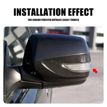 Dinamiskā Blinker LED Streamer Atpakaļskata Spogulis Indikators Sānu Gabarītgaismas Luktura Subaru Legacy Outback Impreza Forester Tribeca