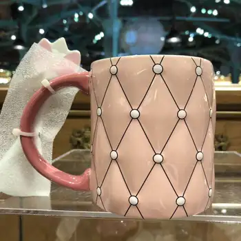 Disney Marija Kaķis keramikas kauss cute rozā ar karoti karikatūra zīmes tasi kafijas tasi