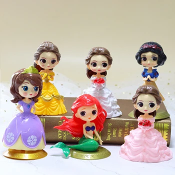 Disney Princess Saldēti Cupcake Kūka Toppers Kūka Rotājumi Kūka Karoga Meitenes Dzimšanas Dienas Ballīti Kūka Apdare Anniversaire Piederumi