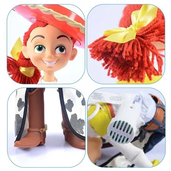 Disney Rotaļlietu Stāsts 4 Runā Šerifa Koksnes / Cowgirl Jessie Pixar Buzz Lightyear Rīcības Attēls Kolekcionējamus Lelle, Runājoša Rotaļlieta Modelis