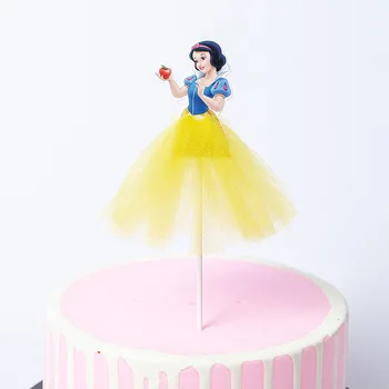 Disney Saldēti Elza Anna Snow White Princess Cupcake Cilindrs Dzimšanas Dienas Svinības Kūka Dekorēšanas Piederumi Bērnu Dušas Bērniem Par Labu Dāvanas