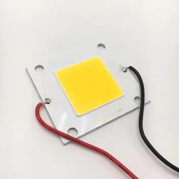 DIY 3,7 V cob led panelis gaismas kvadrātveida led mikroshēmām akumulatora tieši