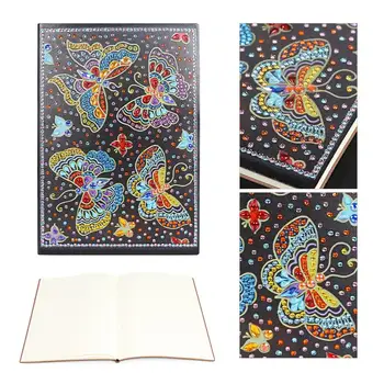 DIY Mandala Īpašas Formas Dimanta Krāsošanas Grāmatiņa Dienasgrāmata Grāmata 60 Lapas A5 Grāmatiņa Izšuvumi Diamond Cross Stitch Amatniecības Dāvanu
