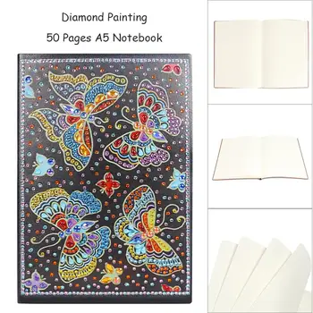 DIY Mandala Īpašas Formas Dimanta Krāsošanas Grāmatiņa Dienasgrāmata Grāmata 60 Lapas A5 Grāmatiņa Izšuvumi Diamond Cross Stitch Amatniecības Dāvanu