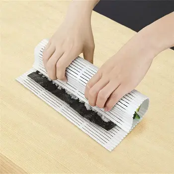 DIY Silikona Suši Rullīšu Mats Mazgājams Atkārtoti Suši Roll Pelējuma Mat DIY Japāņu Ēdienu Ritošā Rīsu Ritošā Kūka Maker Roll Pad