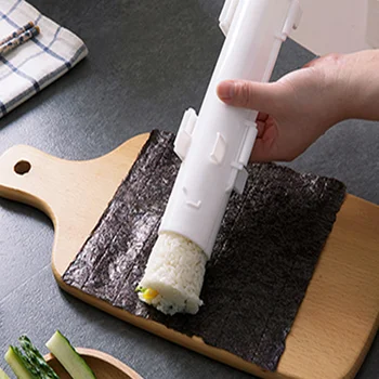 DIY Suši Veidošanas Mašīnas Suši Onigiri Maker Rullīšu Rīsu Pelējuma Suši Bazuka Dārzeņu Gaļas Ritošā Rīku, Virtuve