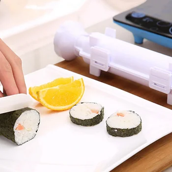 DIY Suši Veidošanas Mašīnas Suši Onigiri Maker Rullīšu Rīsu Pelējuma Suši Bazuka Dārzeņu Gaļas Ritošā Rīku, Virtuve