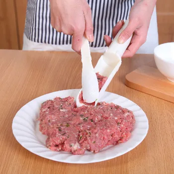 DIY Ērti Meatball karoti pelējuma Meatball Maker madine Noderīgu Pattie Zivīm, Liellopu Gaļas Bumbiņas Burger Komplekti, Virtuves Gatavošanas Rīki