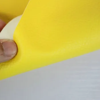 DIY Šūšanas Mākslīgā Sintētiskā PU Ādas Yellor tīrtoņa Krāsu Iespiests Litchi Modelis Mākslīgās Ādas, Audumu Apdare 25x35cm