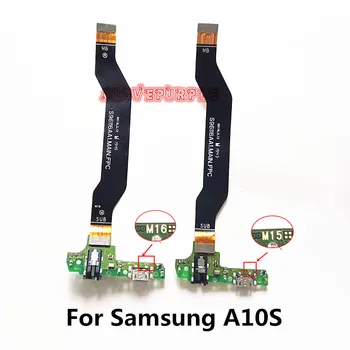 Dock Savienotāju USB Uzlādes Ostas Valde Ar Mātesplati Savienojumu Flex Kabelis Samsung Galaxy A10S