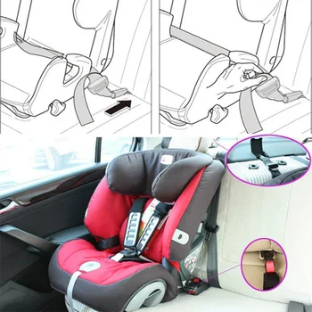 Drošības Jostu ISOFIX Fiksatoru Auto Savienotājs Jostas Bērnu Krēsls Universal Garums Regulējams Kvalitātes Auduma Bebe Piederumi
