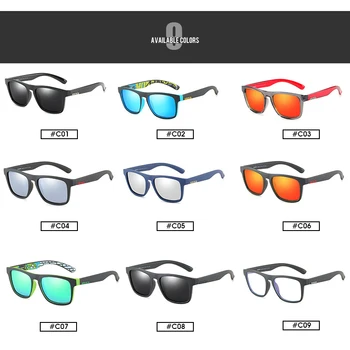 DUBERY Zīmolu Jaunu Stilu Vīriešu Polarizētās Saulesbrilles, Modes Kvadrātveida Rāmis UV400 Objektīvs, kas Piemērots Āra Sporta veidu Reizes D125
