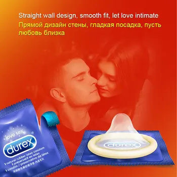 Durex Prezervatīvi Vīriešiem Ultra Plānas Dabīgā Lateksa Prezervatīvu Papildus Lubricanted Prieks Vīriešu Kontracepcijas Dzimumlocekļa Uzmava Seksa Produkti