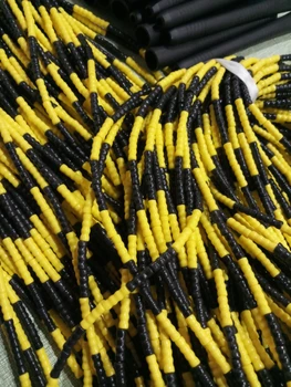 Dzeltena melna mīksta pvc labas kvalitātes fāzēm lecamaukla 11ft 3m nekustamā garums izlaižot virvi, fitnesa prasmju iekārtas