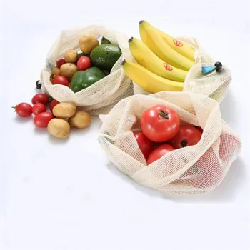 Dārzeņu, augļu maisiņu,uzglabāšanas soma Atkārtoti Ražot Somas,Videi Draudzīgs, Organiskās Kokvilnas Maisos , Bioloģiski noārdāmie Virtuves