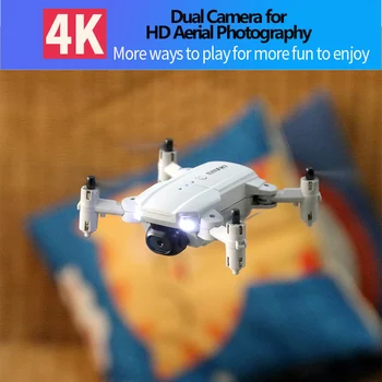 Dūkoņa 4k IZŠĶIRTSPĒJAS Dual Kameras Redzes Pozicionēšanas 1080P WiFi Fpv Dūkoņa Augstums Saglabāšanu Rc Quadcopter Aerial Photography Gaisa kuģa