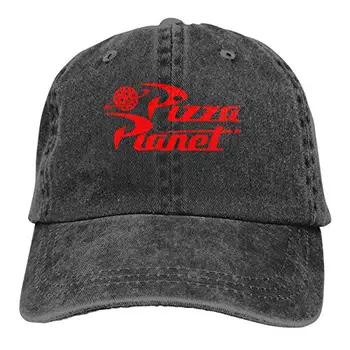 Džinsa Klp Pizza Planet Beisbola Tētis Klp Klasisks Regulējams Gadījuma Sporta Vīriešiem Sieviešu Cepures