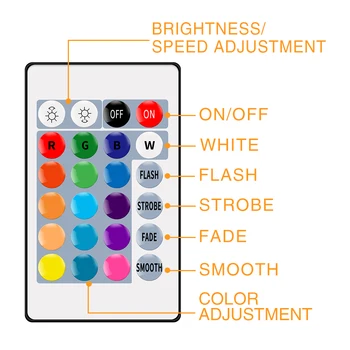E27 220V Smart Kontroles Lampa Led RGB Gaismas Intensitāti 5W 10 W, 15 W LED Lampada Maināms Krāsains RGBW Lampa Ar INFRASARKANO staru Tālvadības pults