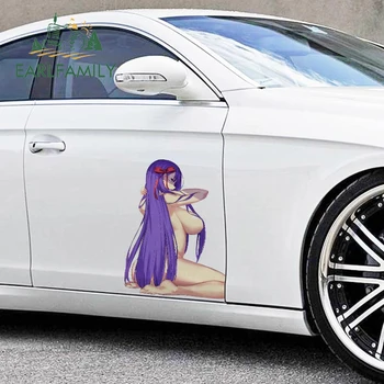 EARLFAMILY 43cm x 30.1 cm Seksīga Meitene, Auto Uzlīmes Anime naudas Sodu Decal RV JDM Smieklīgi Ūdensizturīgs Sauļošanās Liela Uzlīme Apdare