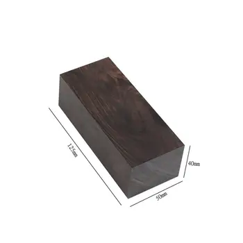 Ebony Zāģmateriālu Sagataves Griešanai Bloki 125*40*50mm Koka Amatniecības Hobijs Koka Rokturi Āfrikas Blackwood Rīks