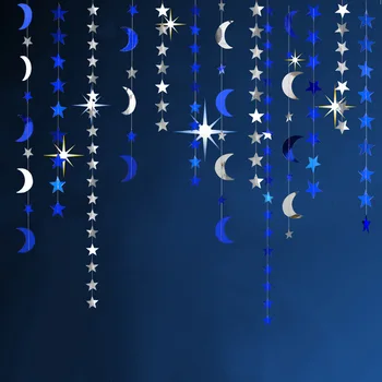 Eid Mubarak Dekoru Baneri Mājas Zelta Spīguļi, Mēness, Zvaigznes Vainags Islāma Musulmaņu Svētku pasākumu Puse Ramadāna Kareem Ornaments