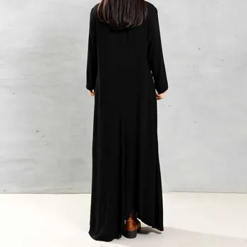 Eid Turcija Musulmaņu Sievietes Gara Kleita Marokas Kaftan Puse Vestido Elegantu Tērpu Femme Musulman Lūgšanu Apģērba Islāma Apģērbi