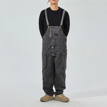 Eiropas American Streetwear Modes (Dungriņi) Harajuku Zaudēt Gadījuma Kravas Bikses Ir 2021. Japāņu Taisnas Bikses Vīriešu Apģērbs