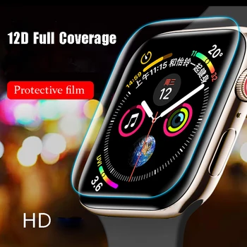 Ekrāna Aizsargs filma Par Apple Skatīties 5 4 44 mm, 40mm iwatch sērija 6 5 4 3 2 42mm 38mm HD Slim Filmu watchband apple skatīties joslas 3