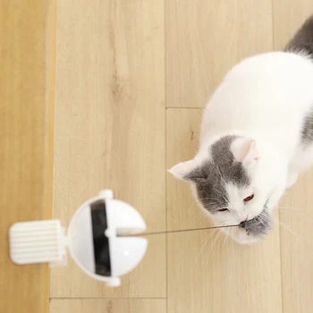 Elektriskā Automātiskās Pacelšanas Kaķis Bumbu Rotaļlietas Interaktīvas Puzzle Smart Pet Cat Bumbu Teaser Rotaļlietas Pet Piegādes Celšanas Bumbiņas, Elektriskais