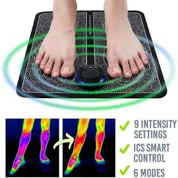 Elektriskā EMS Foot Massager Pad Paklājiņš Uzlabotu Asinsriti Stimulators Veselības Aprūpes Pēdu Masāža, Pēdu Sāpes, Noņem Muskuļu A S5I0