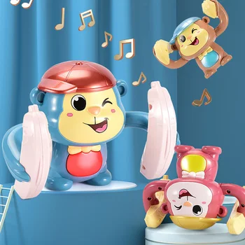 Elektroniskās Rotaļlietas Mājdzīvniekiem Mērkaķis Animācijas Muzikālās Rotaļlietas Interaktīvas Rotaļlietas Bērniem Elektriskā Ritošā Mērkaķis Rotaļlietas Bērniem Dzimšanas Dienas Dāvana