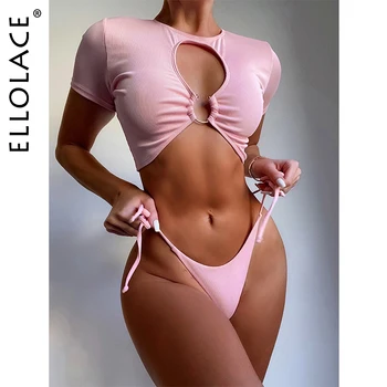 Ellolace Sieviešu Peldkostīms Dobi Ārā Peldkostīmi Sieviešu Sexy Top un Zemu Jostas Biksītes, Bikini, Ir 2021. Sieviešu Peldēšanās Kostīmi, Bikini Komplekts