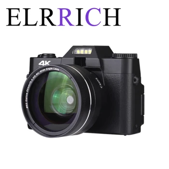 ELRRICH IR 2021. 4K HD 16X Digitālo Kameru, Micro Vienu Retro Ar WiFi Profesionālo Digitālo Kameru, Vlog Ārējā Lēca