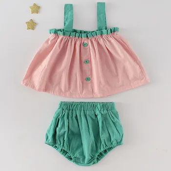 Engepapa Vasaras Toddler Meiteņu Apģērbu Komplekti, Bez Piedurknēm Zeķu Top+Vienkāršā Maize Bikses Jaundzimušo Bērnu, Meiteņu Apģērbs, Tērps